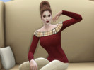 Sims 4 — Burberry Sweater by BraverrinDesigns — Perfect for the new Seasons Expansion Pack, this base game compatible
