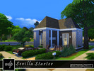 Sims 4 — Sevilla Starter by mlpermalino2 — The sevilla home is a twist of the modern and traditional, amde compact and