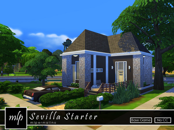 Sims 4 — Sevilla Starter by mlpermalino2 — The sevilla home is a twist of the modern and traditional, amde compact and