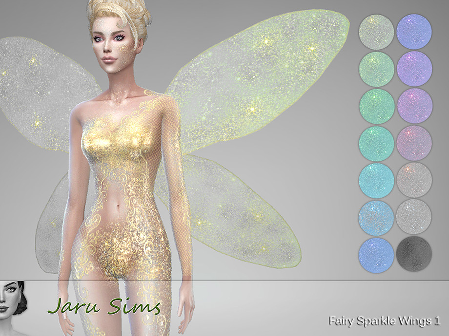 Sims 4 - Fairy Sparkle Wings 1 (S-Club recolor, mesh needed) by Jaru_Sims -...
