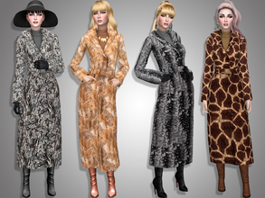 Sims 4 — Faux fur coat by _Simalicious_ — 8 colors, teen to elder, everyday, formal, party and (of course) cold weather