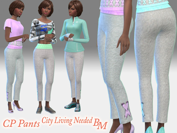 Sims 4 — CP Pants - City Living Needed by Bree_miles — Lovely Pants to mix and match with! - City living Needed - 13