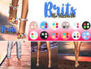 Sims 4 — Brits Pom Pom Heels - The Tundra Co by TheTundraCo — Stunning clear strap heels with multi coloured pom poms