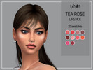 Sims 4 — tea rose | lipstick by xisms — * 10 swatches * custom thumbnail