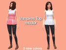Sims 4 — Vampire Top Recolour by LeahKirkpatrick — Small recolour of the dress style top from the Vampires pack