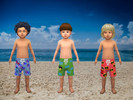 Sims 4 — Male toddler's swim shorts - Toddlers SP needed by Jellobean2 — Swimming shorts for male toddlers. 3 colours