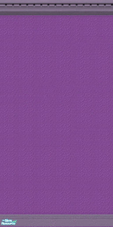Sims 2 — Bright Purple wall by TSR Archive — Bright purple paint with deeper purple trim. Part of the Her First Place