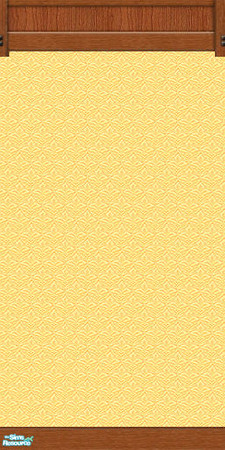 Sims 2 — Mission Panel Yellow Wallpaper by karlik-nos — This wall treatment is based on the Maxis panel from OFB, which