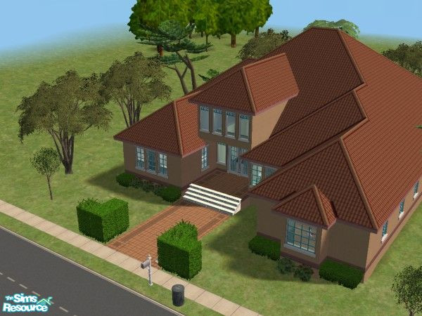 Sims 2 — Hartmans Hideaway by handapanda — Beautiful Spanish style house.