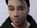 Sims 4 — Taddl Face Tattoos by MadameLingLing — T's Face Tattoos