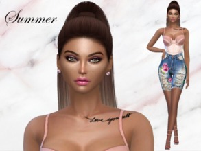 Sims 4 — Summer Ray by fashSIMnista — Hey simmers, in honor of my favorite season thought I'd share my beauty, Summer.
