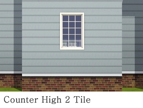 Sims 3 — MZ_Warm Winters Counter High Window 2 tile by missyzim — A 2 tile counter high window to match the University