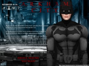 Sims 4 — Arkham City Batman by AmiSwift — Become Batman with costumes inspired by the Batman: Arkham video games.