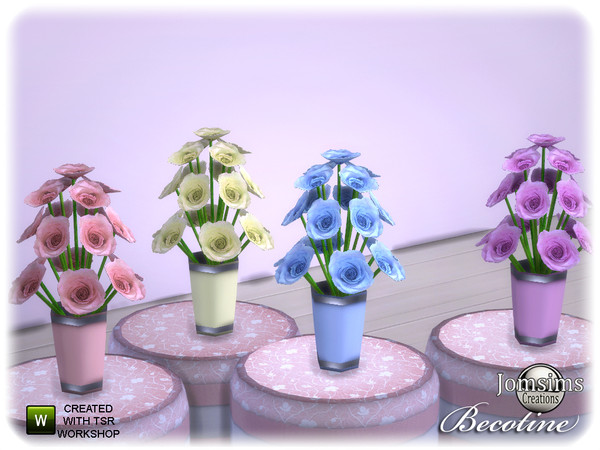 Sims 4 — becotine bedroom flowers by jomsims — becotine bedroom flowers