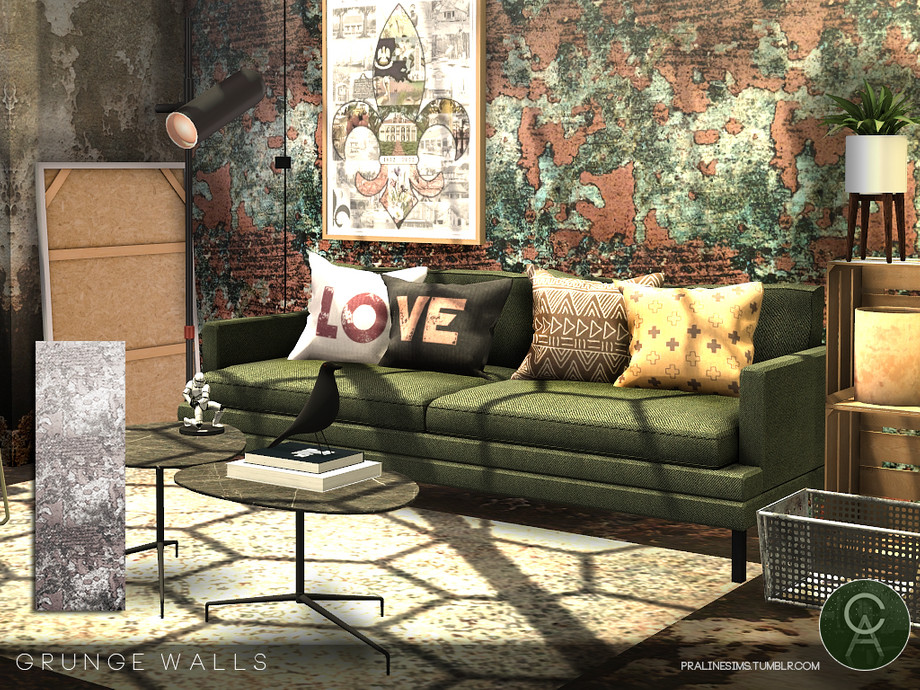 Grunge Bedroom Sims 4 Cc Maxis Match