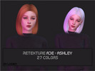 Sims 4 — Retexture hair Ade Ashley - Mesh needed by Lucien2 — new texture female MESH needed