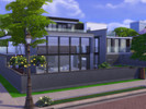 Sims 4 — Midtown Modern by DanDona1992 — Beautiful contemporary villa with modern clean lines combining concerete with