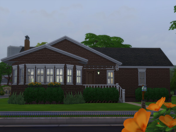 Sims 4 — The Right House (CC Free) by fordfocus09 — Have you ever seen a house and wondered where it came from, what the