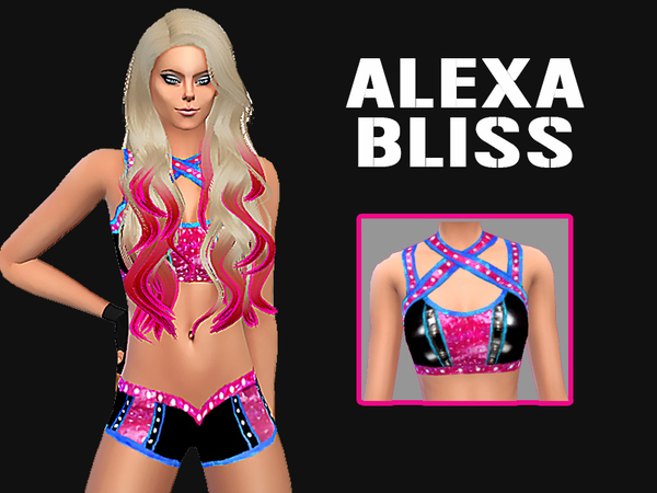 Alexa Bliss Porn Video - The Sims Resource - WWE Alexa Bliss Gear Top