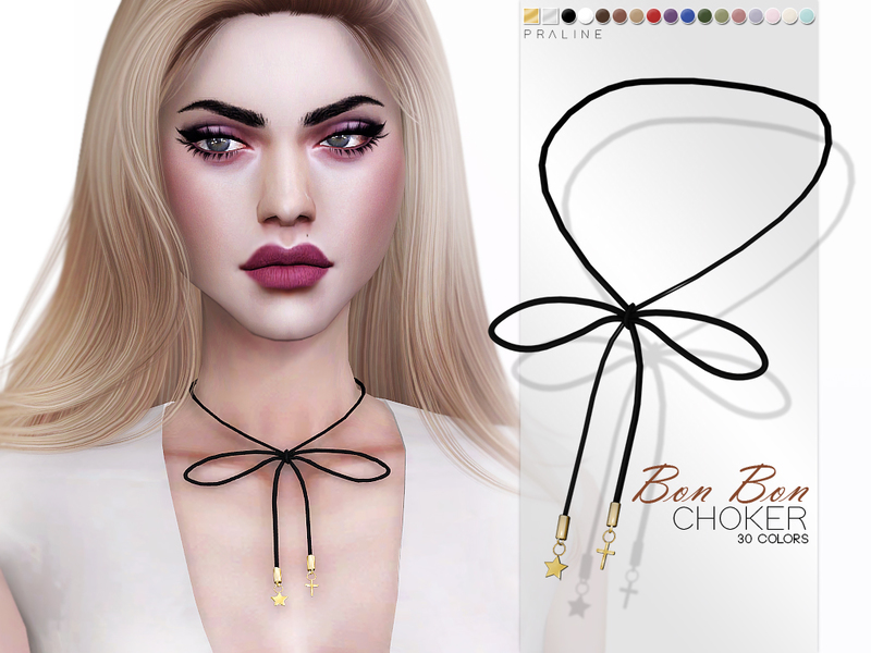 Bow Choker The Sims 4 P1 Sims4 Clove Share Asia Tổng Hợp Custom