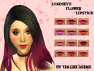 Sims 4 — YHS Flower Liquid Lipstick by YinghuaSims — Liquid Lipstick. 12 + 1 mystery swatches. I hope you love!