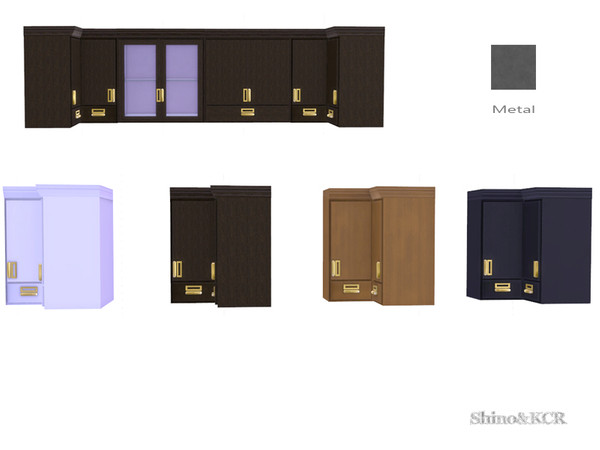 Sims 4 — Kitchen Delight - Cupboard Corner Right by ShinoKCR — Fancy Kitchen Furniture that is for a Fairy..... find it