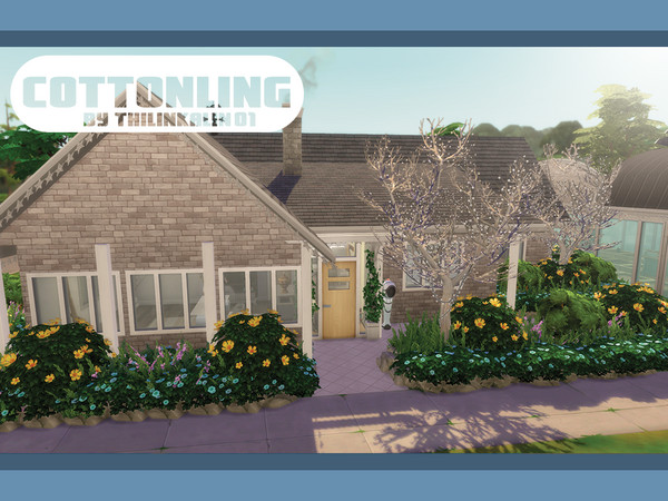 Sims 4 — Cottonling by SillyKalin — you need a house so your simmer can focus on gardening skills and maby find true love