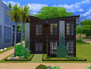 Sims 4 — Modernidad rustica by HarmonizerSim — Vacational house featuring three bedrooms, one bathroom and more! 1