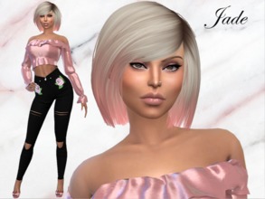 Sims 4 — Jade Ellis by fashSIMnista — Hiya fellow simmers, just like Jade my favorite color is pink :) Happy simming!!