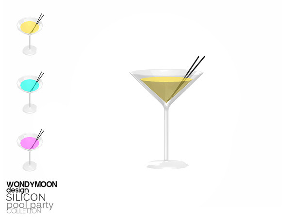 Sims 4 — Silicon Cocktail by wondymoon — - Silicon Pool Party - Cocktail - Wondymoon|TSR - Creations'2018