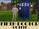 Sims 4 — Fifth Doctor Outfit (Doctor Who) by PinkPyroPlays — Fifth doctor outfit from Doctor Who, because it didn't exist