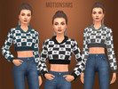 Sims 4 — Designer Twist Lock Cropped Hoodie by motionsims — - custom thumbnail - available in seven colors - basegame