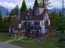 Sims 4 — Timeless Fantasy House -NO CC- by Nemono — This house inspired by fantasy architecture, is a mix of mainly old
