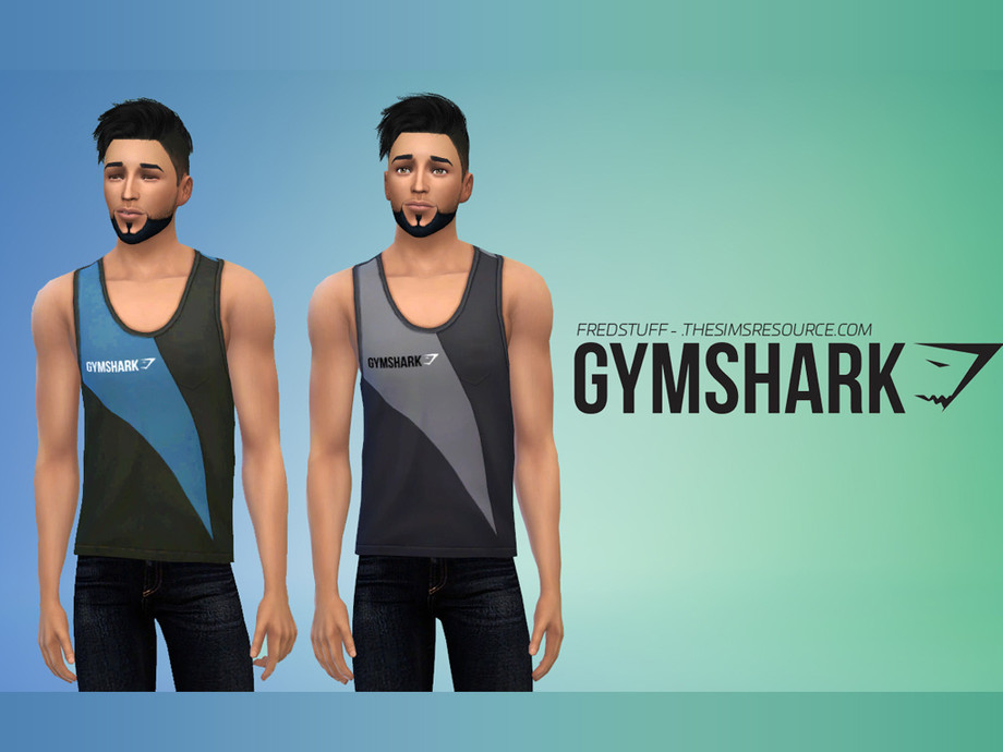 The Sims Resource - Gymsharks Male Tank Top v1 - Outdoor Retreat
