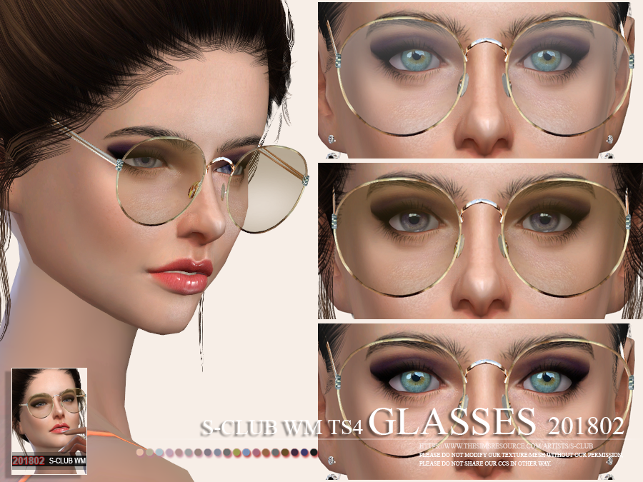 S Club Ts4 Wm Glasses Fm 201803 Sims 4 Sims Sims 4 Cc Skin Vrogue