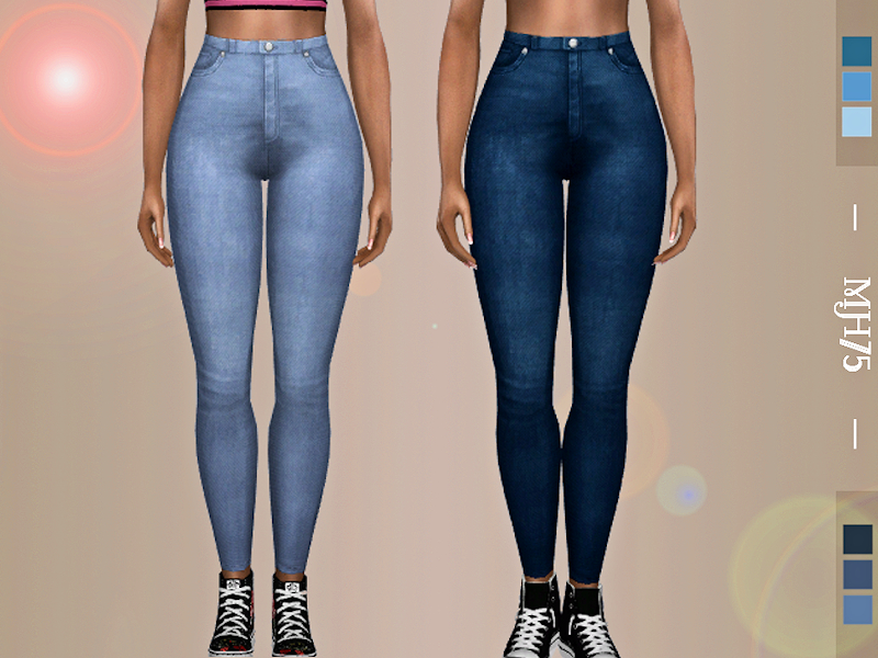 The Sims Resource - S4 Titus High Waist Skinny Jeans