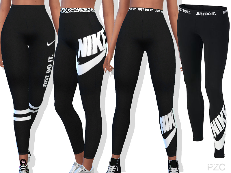 The Sims Resource - High Waisted Nike Summer Pants