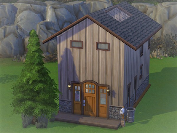 Sims 4 — Cornelia Starter Home (No CC) by tiffabarq — A unique starter home for two Sleep under the starlit night with