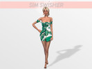 Sims 4 — x3 Pack Summer Dresses - Mesh needed by SimSwisher — x3 Pack Summer Dresses for your Sims. Patterns come in Palm