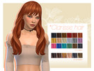 Sims 4 — Clarisse hair by MerakiSims — A long and wavy hairstyle for your simmies &amp;#9829; it comes in 18 solid