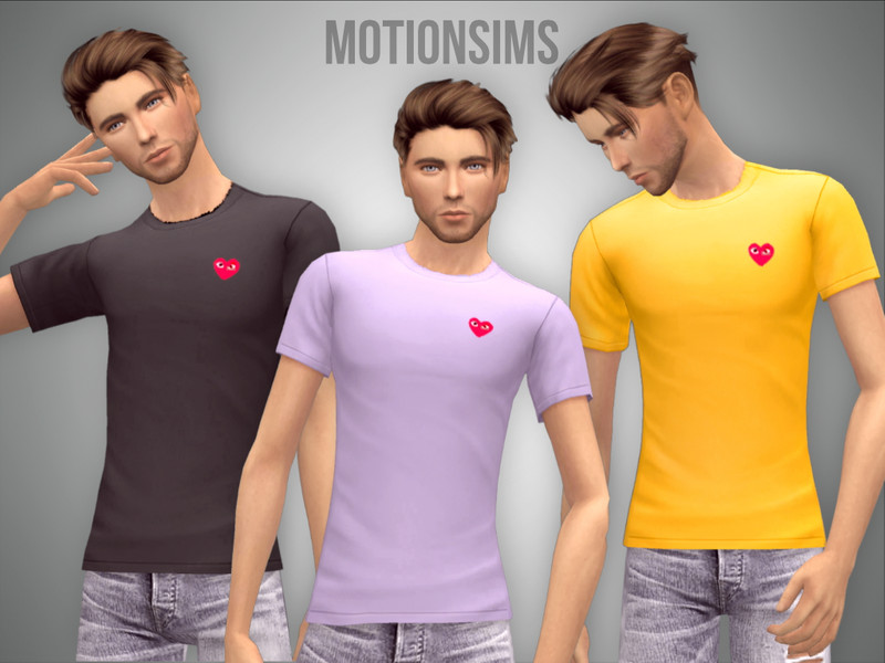 Sims 4 The Sims Resource | Designer Heart Tshirt by TSR Creator
