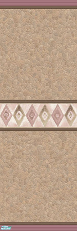 Sims 2 — 'Sparkling Diamonds' Series - Individual by rhiannon32ga — An elegant diamond border set against a beautiful