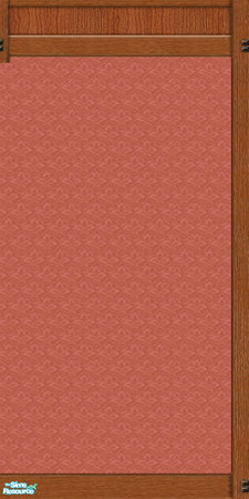 Sims 2 — Mission Panel with Rose Wallpaper by karlik-nos — This wall treatment is based on the Maxis panel from OFB,