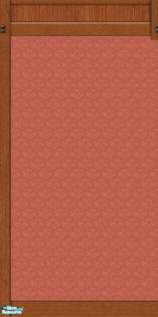 Sims 2 — Mission Panel with Rose Wallpaper by karlik-nos — This wall treatment is based on the Maxis panel from OFB,