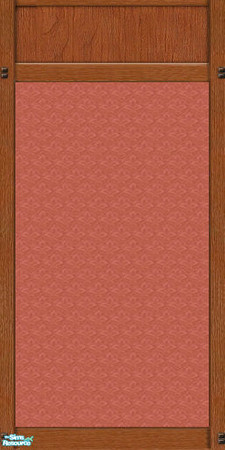 Sims 2 — Mission Panel with Rose Wallpaper by karlik-nos — This wall treatment is based on the Maxis panel from OFB,