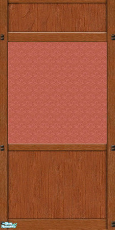 Sims 2 — Mission Panel with Rose Wallpaper by karlik-nos — This wall treatment is based on the Maxis panel from OFB,