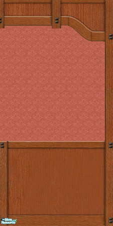 Sims 2 — Mission Panel with Rose Wallpaper by karlik-nos — This wall treatment is based on the Maxis panel from OFB,