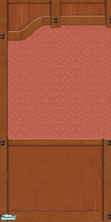 Sims 2 — Mission Panel with Rose Wallpaper by karlik-nos — This wall treatment is based on the Maxis panel from OFB,