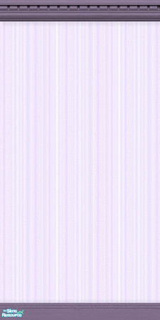 Sims 2 — Striped wallpaper by TSR Archive — Light lavender wallpaper with subtle stripes. Purple crown and kick molding.