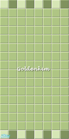 Sims 2 — Green bathroom tile set - wall 5 by goldenkim — 
